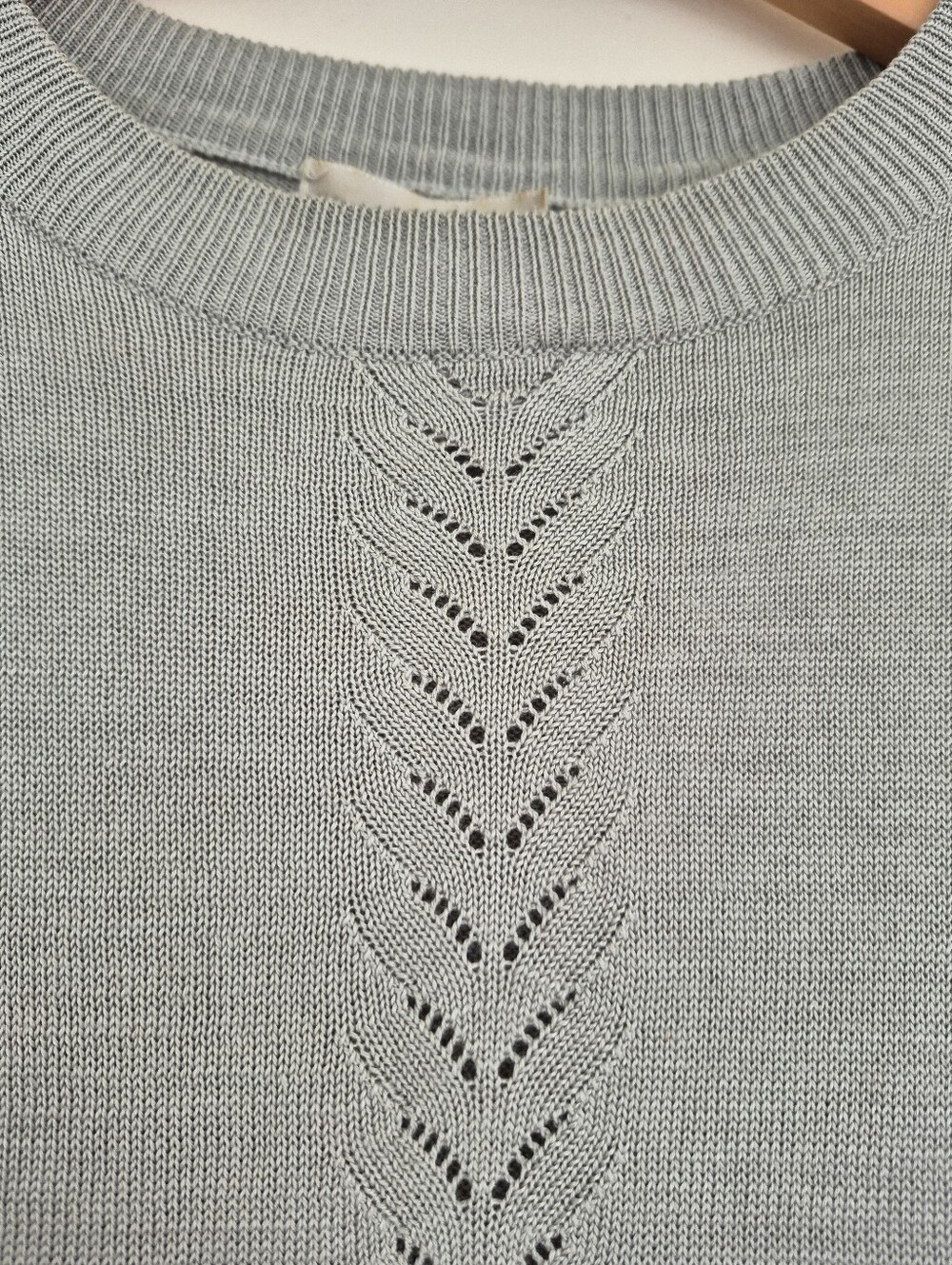 100% Silk Vintage Knit Short Sleeve Sweater Size Small By 52 Rue Bichat - Picture 1 of 5